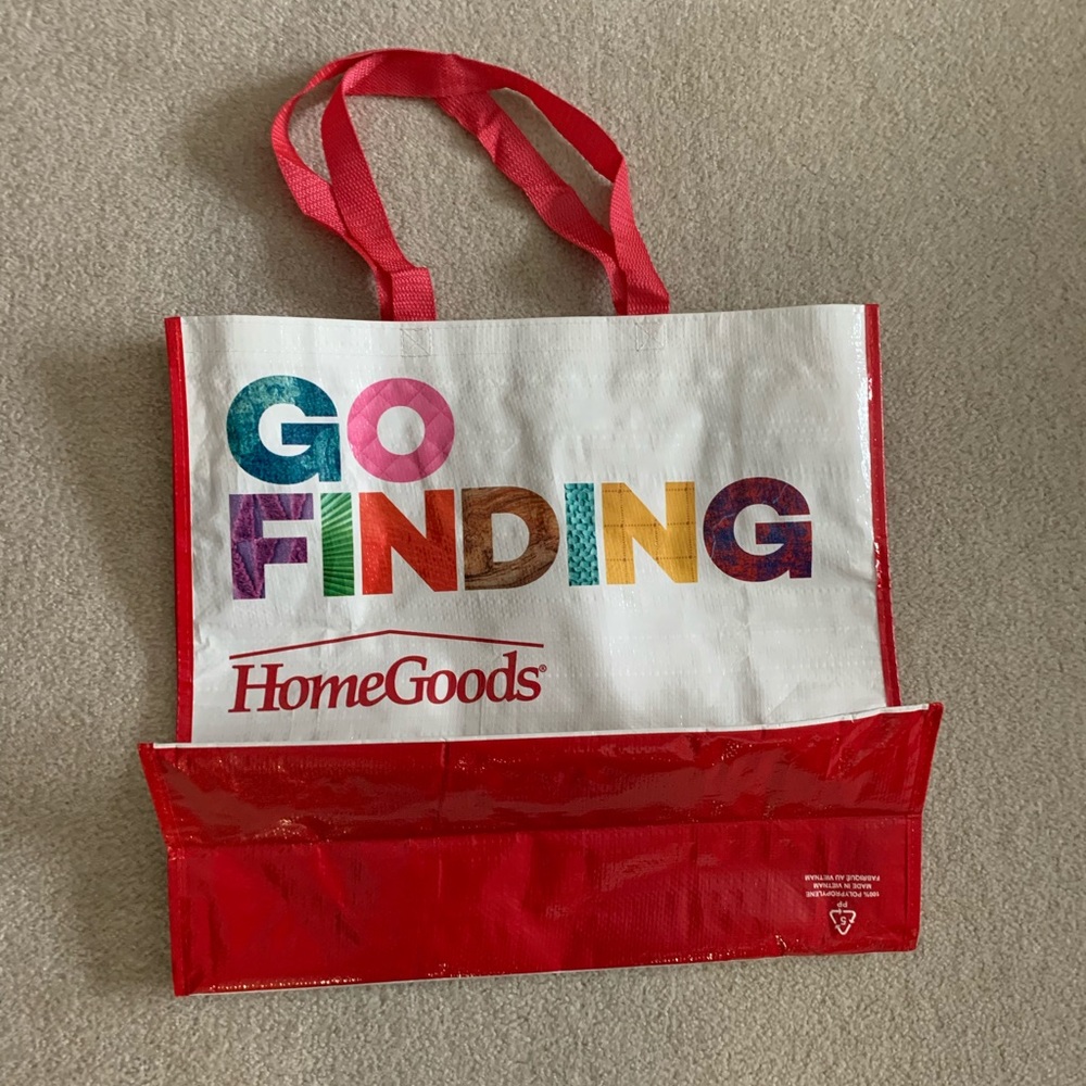 FREE W/PURCH HomeGoods reusable Bach plastic shopping tote large! Marshalls